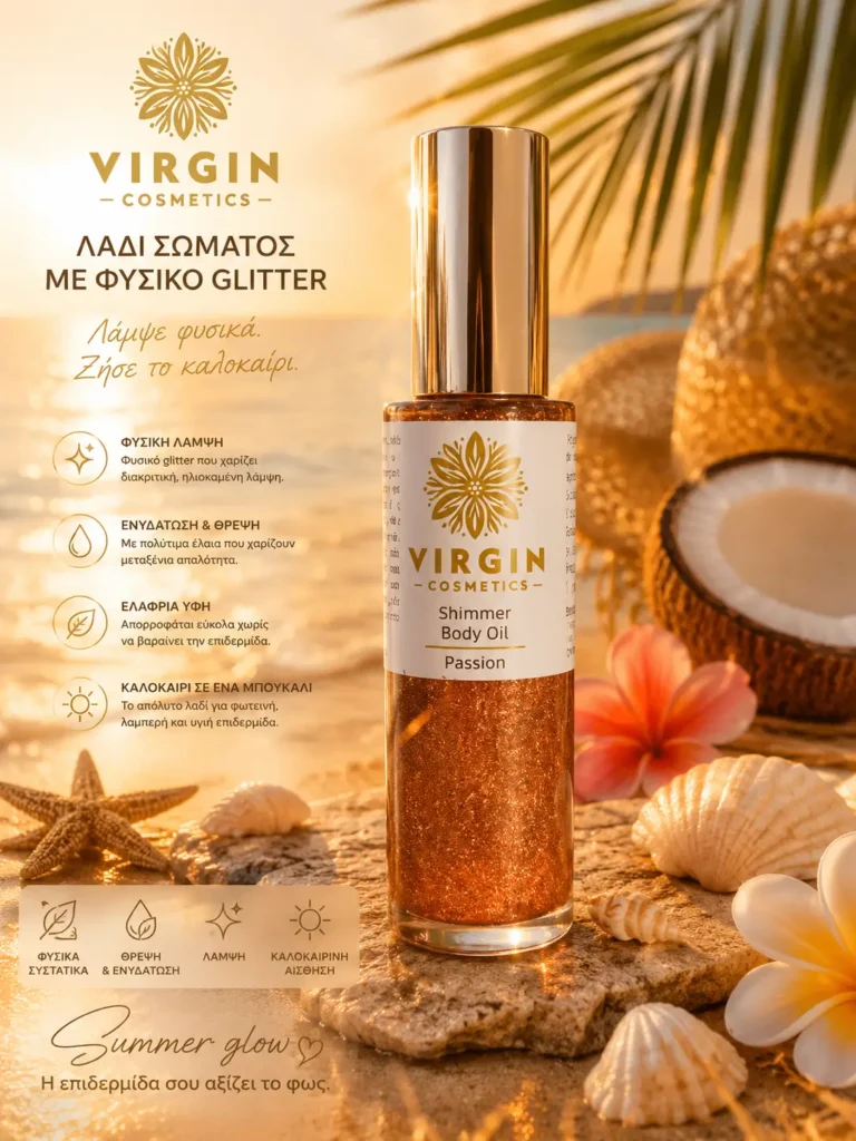 Shimmer body oil bronze